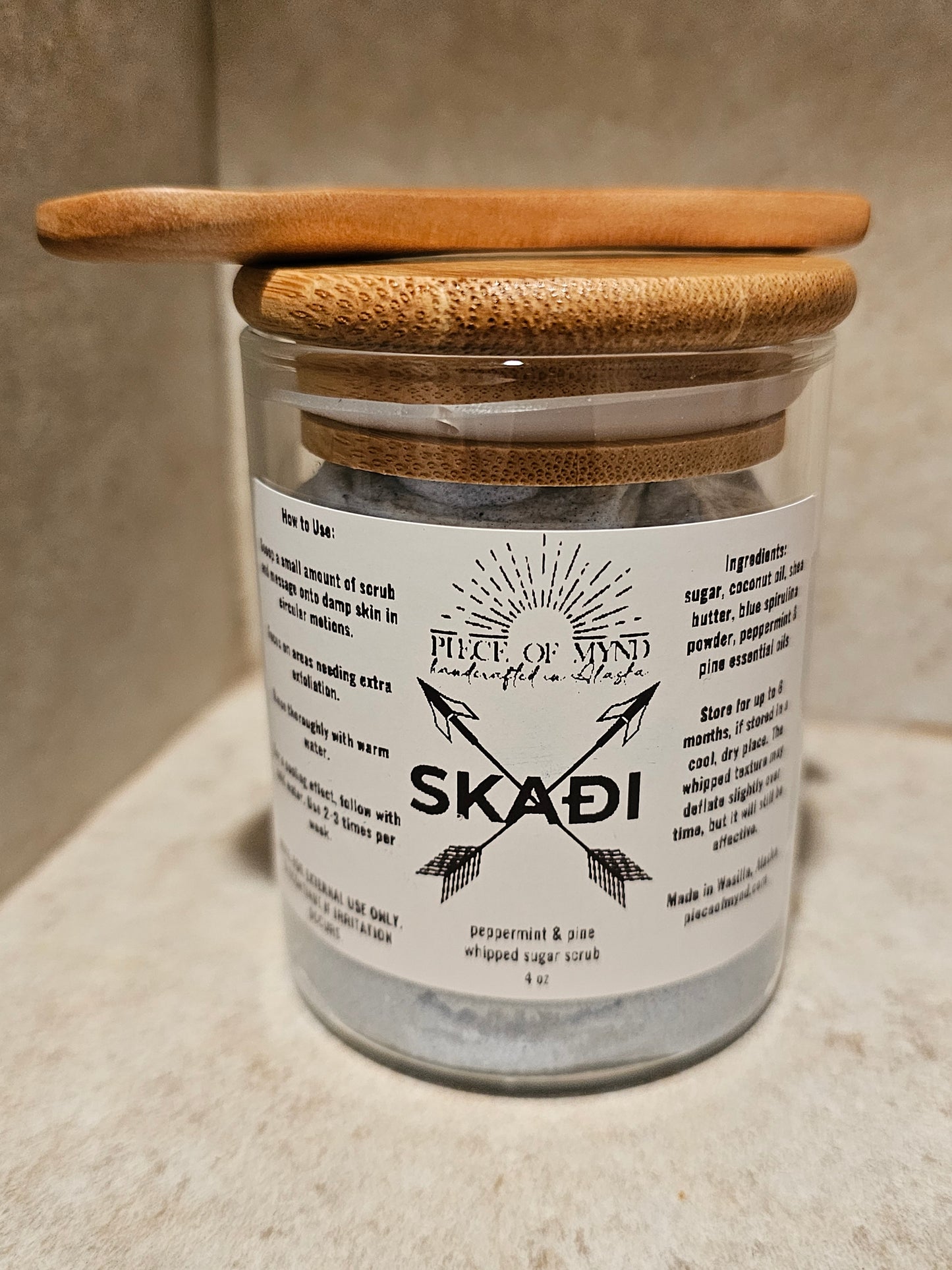 Skaði | Peppermint + Pine | Whipped Sugar Scrub