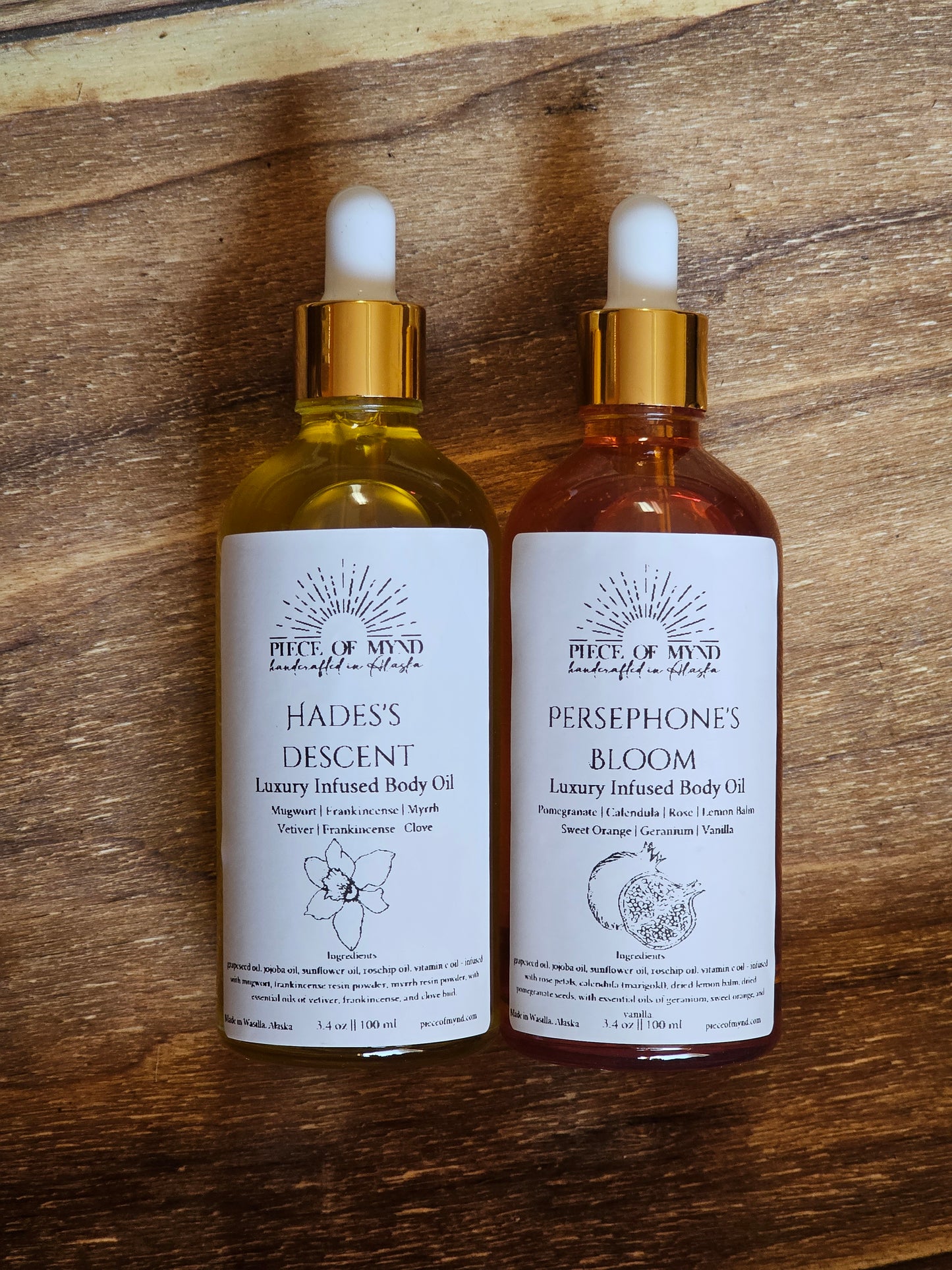 Blooming Descent | Hades x Persephone | Dry Body Oil Bundle