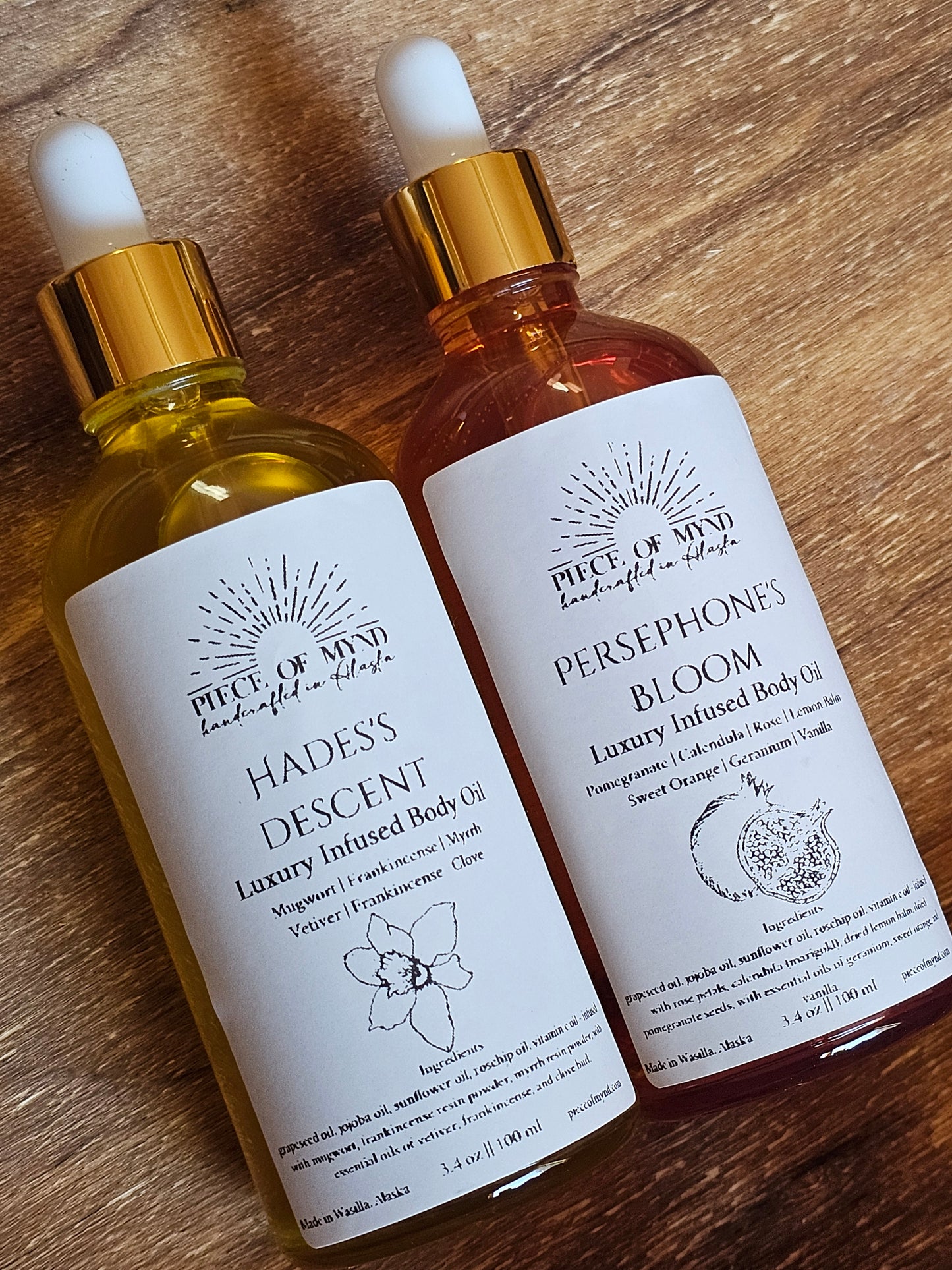 Blooming Descent | Hades x Persephone | Dry Body Oil Bundle