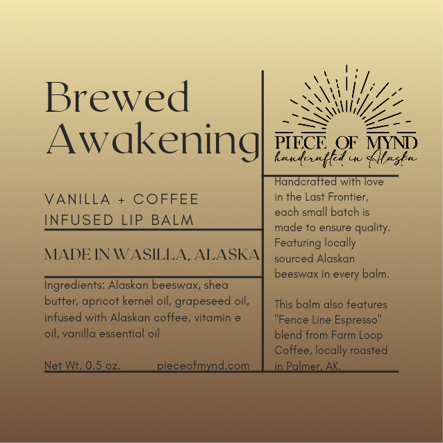 Brewed Awakening | Vanilla + Coffee | Infused Lip Balm