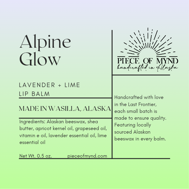 Alpine Glow | Lavender + Lime | Lip Balm