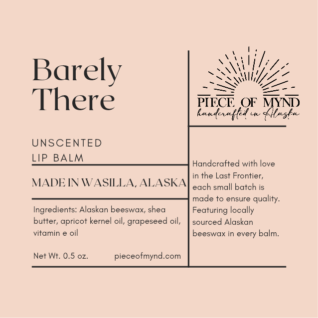 Barely There | Unscented | Lip Balm