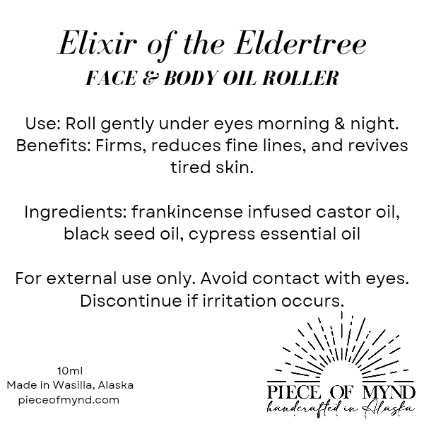 Elixir of the Eldertree | Frankincense Infused Undereye Roller