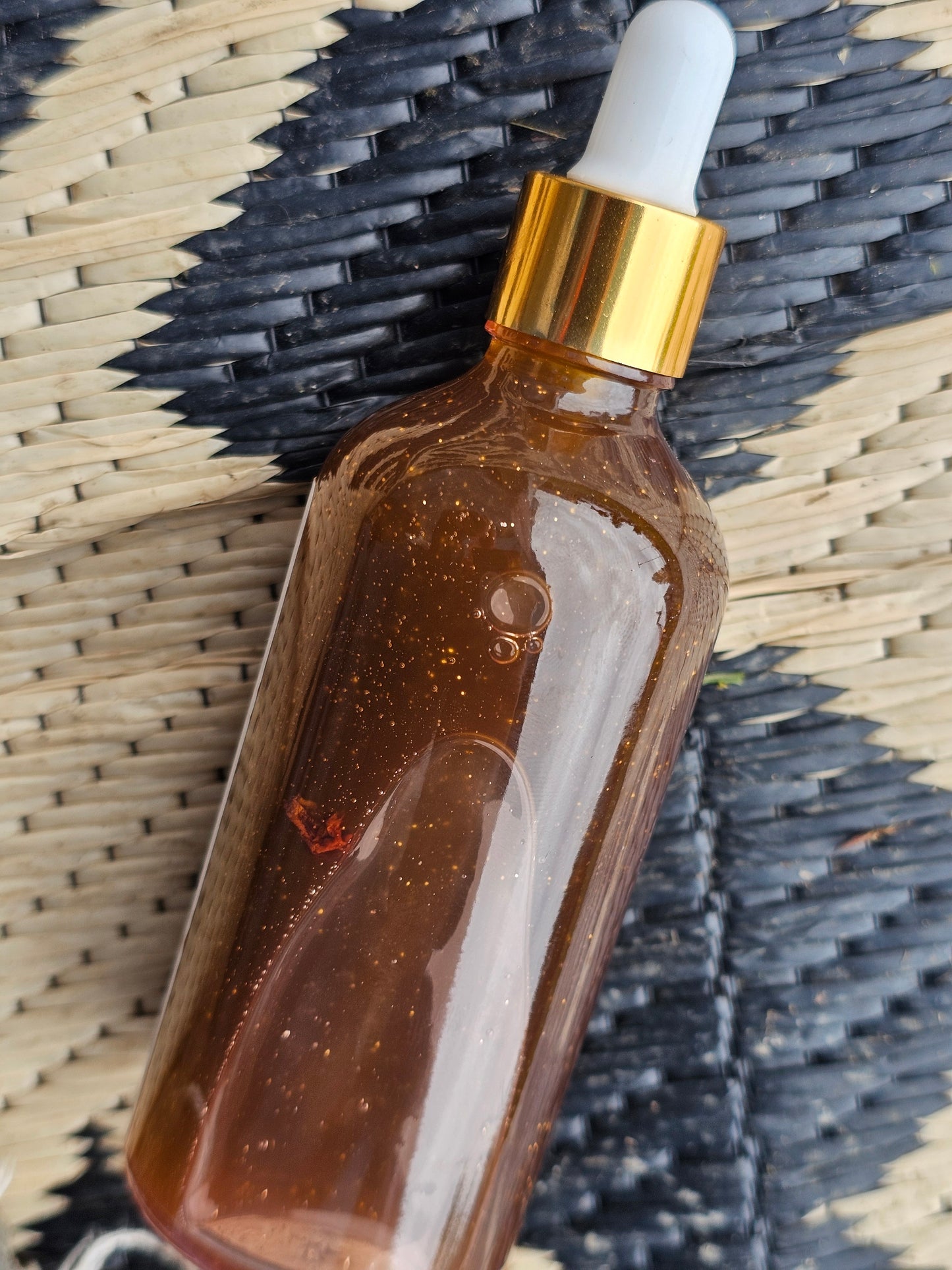 Persephone's Bloom | Stardust Collection | Pomegranate + Vanilla + Sweet Orange + Geranium | Glitter Infused Dry Body Oil