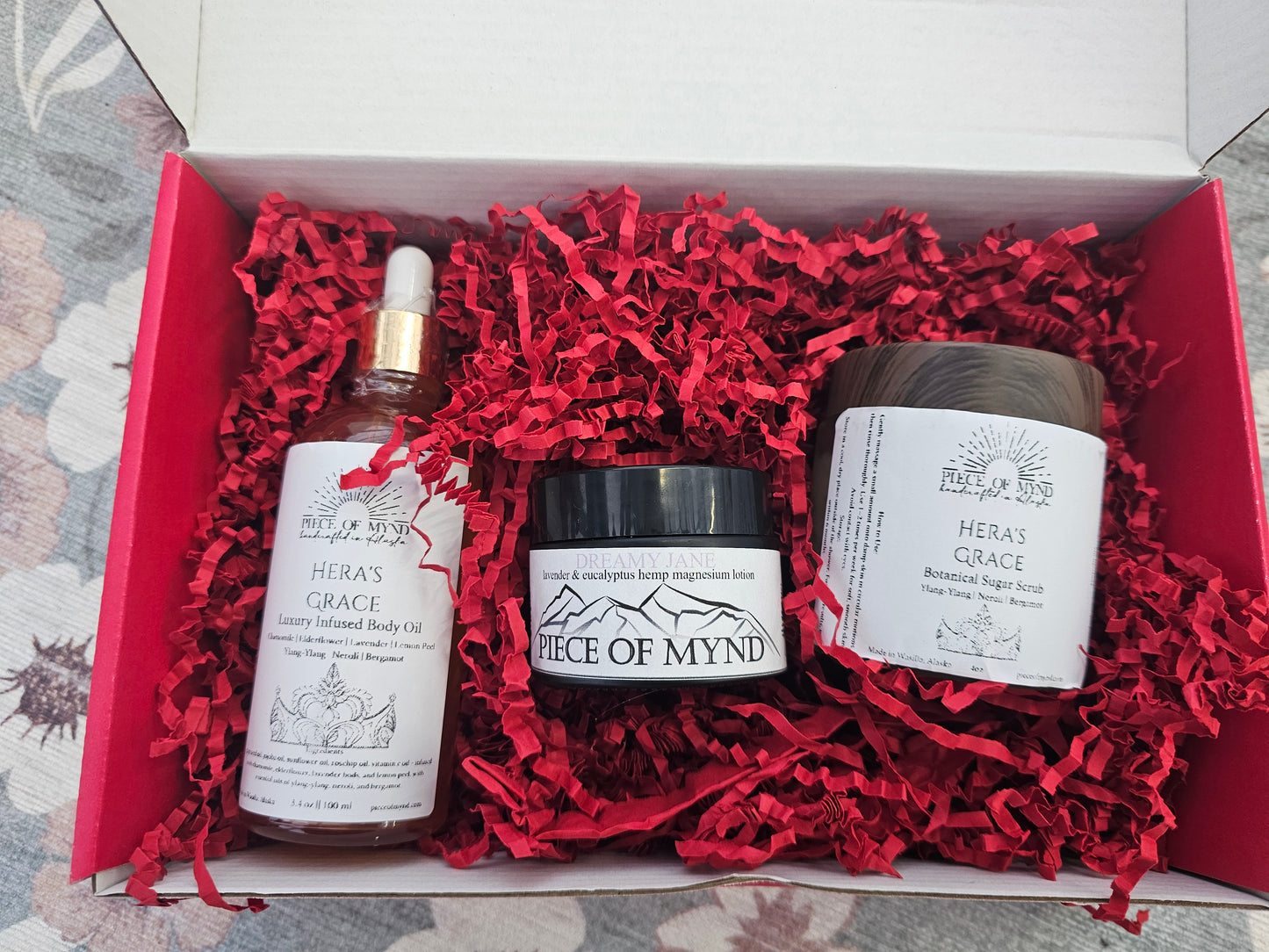 Hera | Moonlit Matriarch Ritual Box | Body Oil + Sugar Scrub + Magnesium Lotion