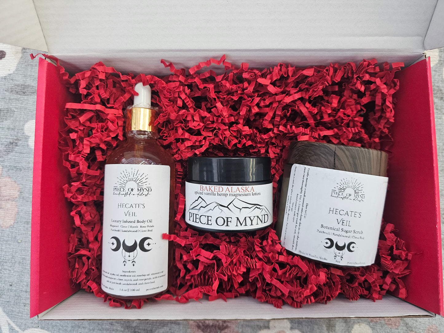 Hecate | Hearthfire Ritual Box | Body Oil + Sugar Scrub + Magnesium Lotion Gift Set