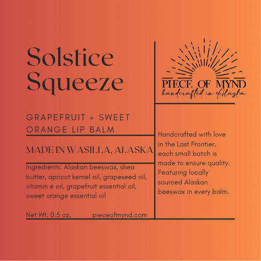 Solstice Squeeze | Grapefruit + Sweet Orange Lip Balm