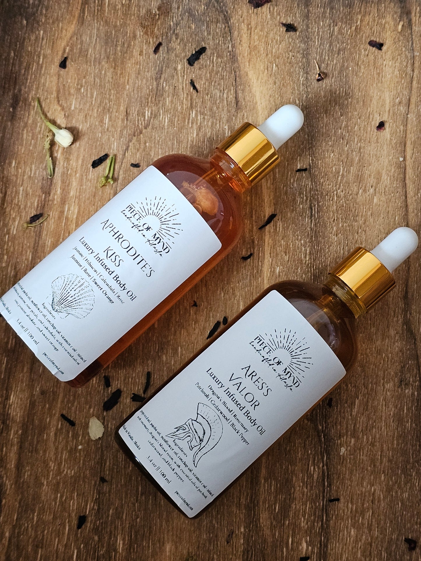 Kiss of Valor | Ares x Aphrodite | Dry Body Oil Bundle