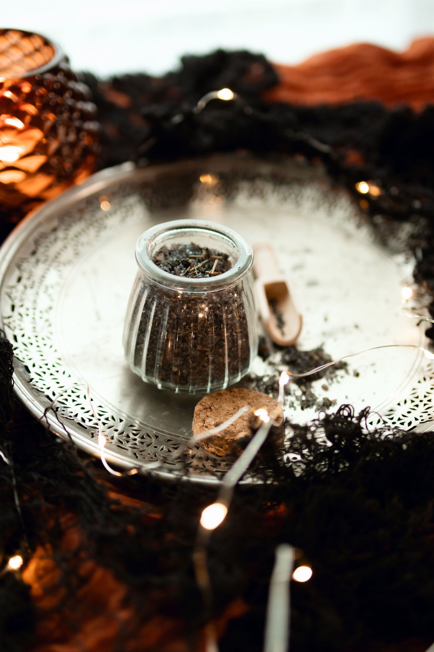 Graveyard Dirt | Seasonal Samhain Ritual Bath Soak | Halloween Bath Soak | Frankincense + Vetiver + Myrrh