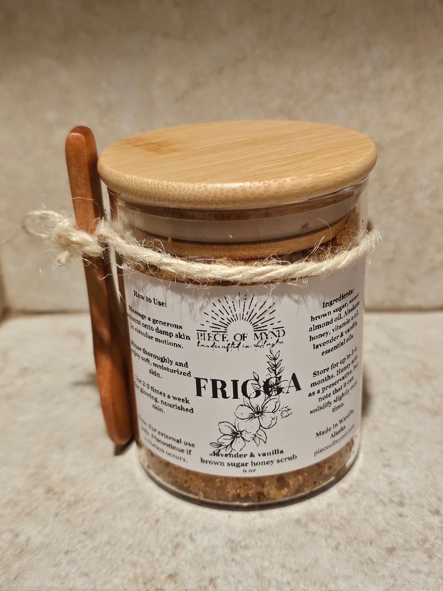 Frigga Lavender & Vanilla Brown Sugar Honey Scrub