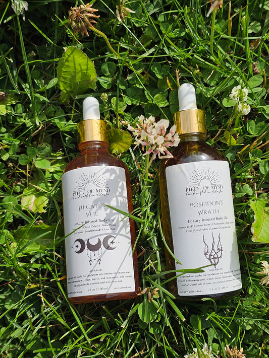 Veil of Wrath | Hecate x Poseidon | Dry Body Oil Bundle