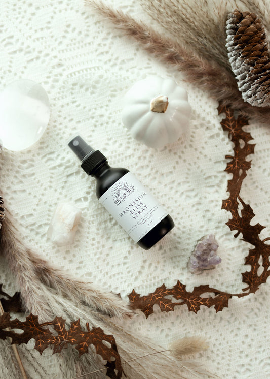 Mystic Bliss Magnesium Spray | Cedarwood + Geranium + Rose + Patchouli | Topical Magnesium Spray
