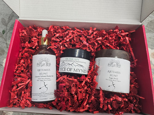 Artemis | Winter Hunt Ritual Box | Body Oil + Sugar Scrub + Magnesium Lotion Gift Set