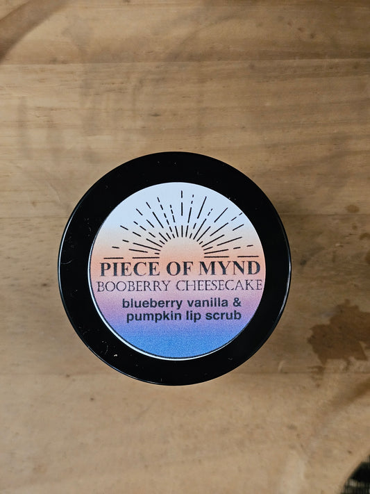 Booberry Cheesecake | Seasonal Lip Scrub | Blueberry Pumpkin + Vanilla