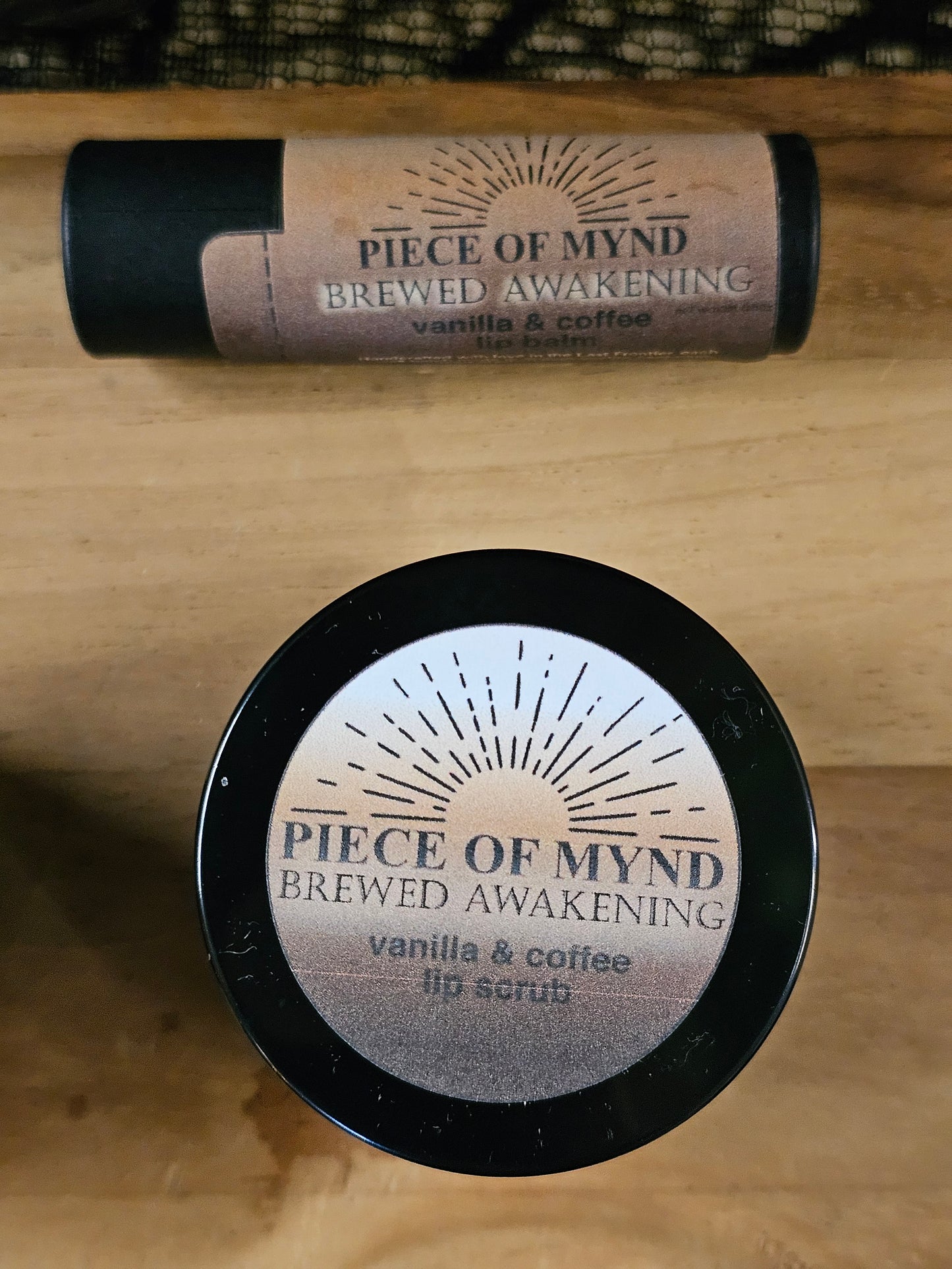 Brewed Awakening | Lip Care Set | Coffee + Vanilla | Lip Balm + Lip Scrub Gift Set